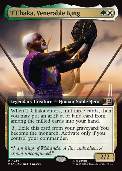 T'Chaka, Venerable King · Marvel Super Heroes Commander 419/9