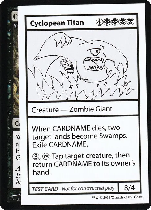 Cyclopean Titan · Mystery Booster Playtest Cards 2021 40/121