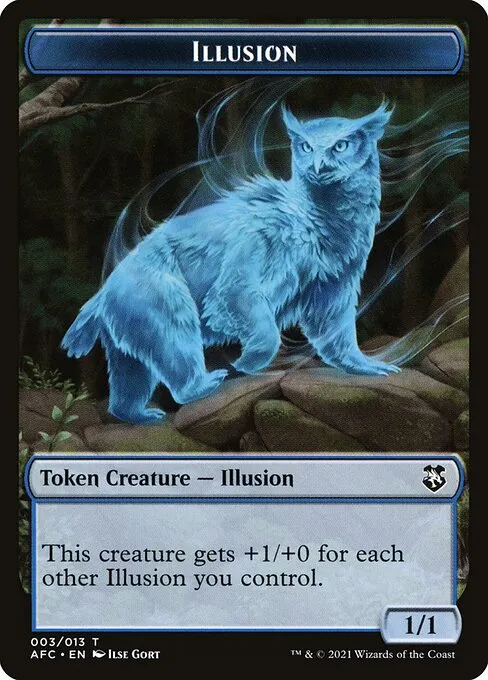 Illusion · Forgotten Realms Commander Tokens 3/13