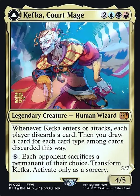 Kefka, Court Mage // Kefka, Ruler of Ruin · Final Fantasy Promos 231s/94