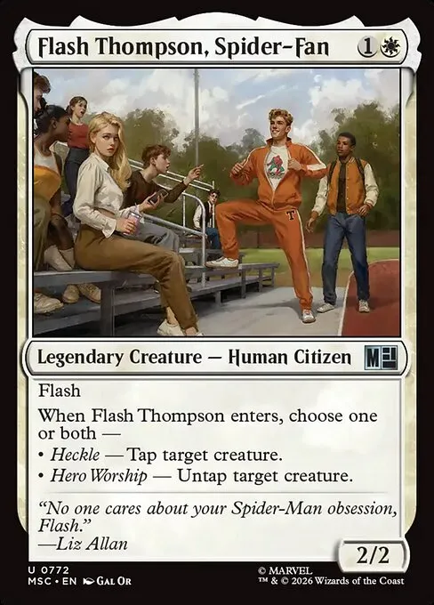 Flash Thompson, Spider-Fan · Marvel Super Heroes Commander 772/9