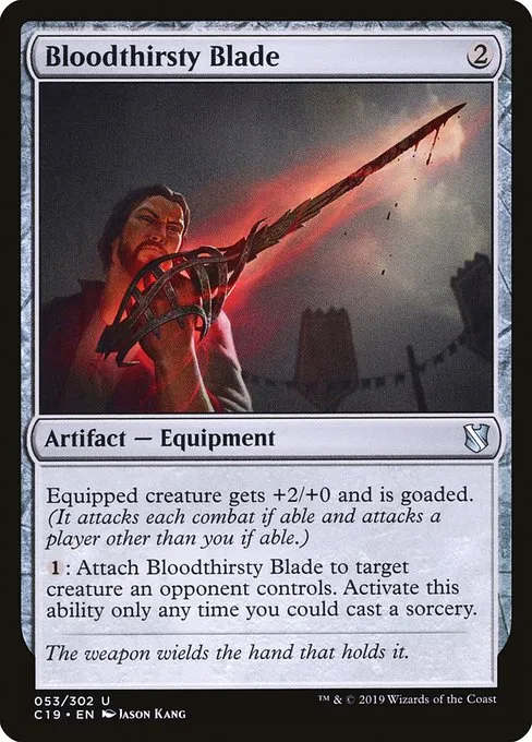 Bloodthirsty Blade · Commander 2019 53/302