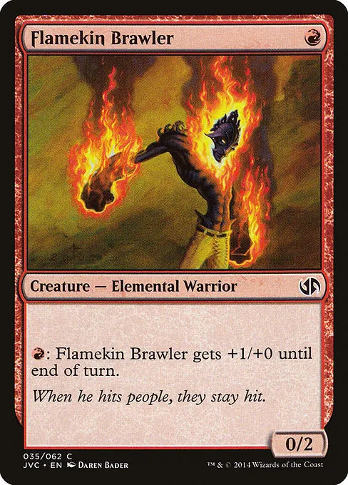 Flamekin Brawler · Duel Decks Anthology: Jace vs. Chandra 35/62