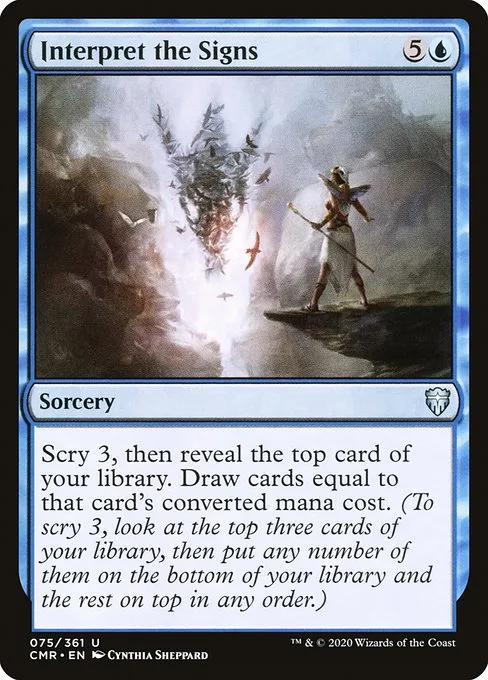 Interpret the Signs · Commander Legends 75/718