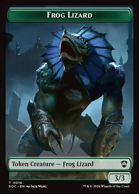 Frog Lizard · Secrets of Strixhaven Commander Tokens 16/30