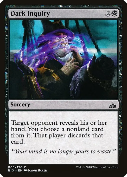 Dark Inquiry · Rivals of Ixalan 65/205