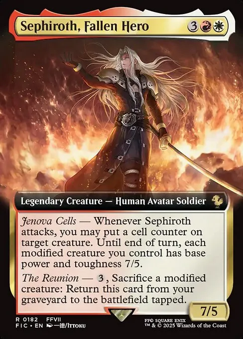 Sephiroth, Fallen Hero · Final Fantasy Commander 182/486