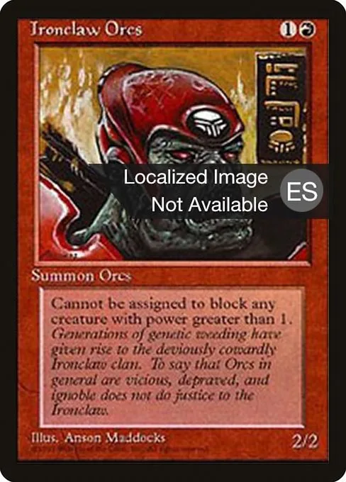 Ironclaw Orcs · Fourth Edition Foreign Black Border 206/378