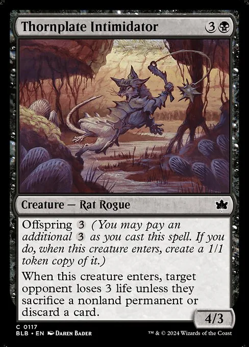 Thornplate Intimidator · Bloomburrow 117/398