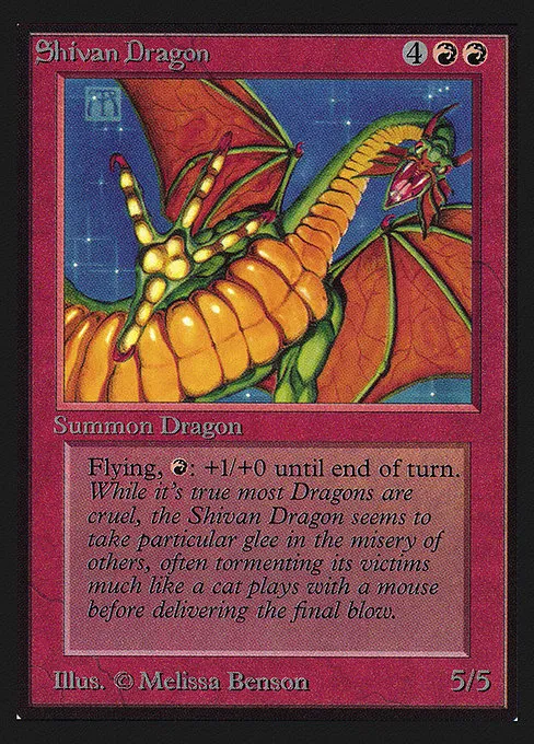 Shivan Dragon · Intl. Collectors' Edition 175/302