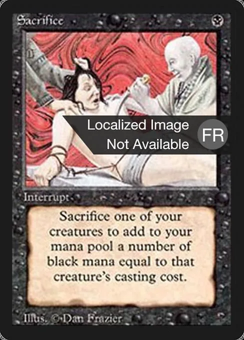 Sacrifice · Foreign Black Border 126/307
