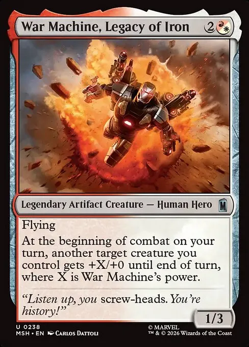 War Machine, Legacy of Iron · Marvel Super Heroes 238/24