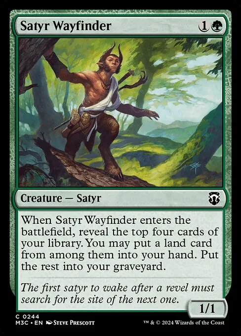 Satyr Wayfinder · Modern Horizons 3 Commander 244/398