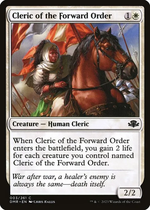Cleric of the Forward Order · Dominaria Remastered 3/457