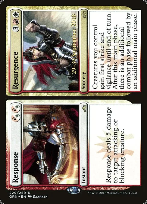 Response // Resurgence · Guilds of Ravnica Promos 229s/84
