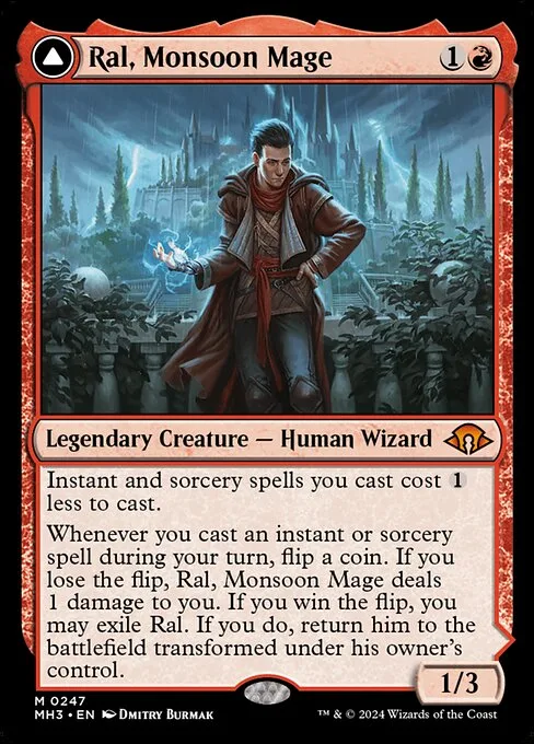 Ral, Monsoon Mage // Ral, Leyline Prodigy · Modern Horizons 3 247/528
