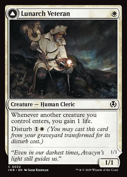 Lunarch Veteran // Luminous Phantom · Innistrad Remastered 32/495