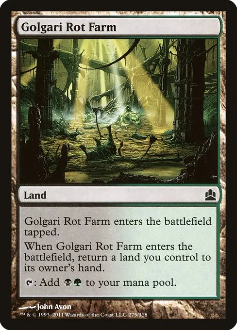 Golgari Rot Farm · Commander 2011 275/318