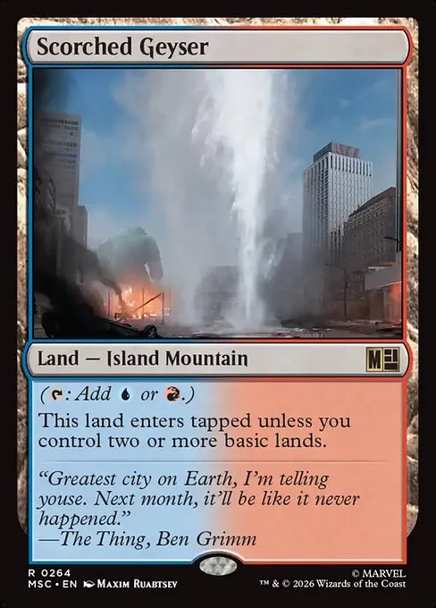 Scorched Geyser · Marvel Super Heroes Commander 264/9