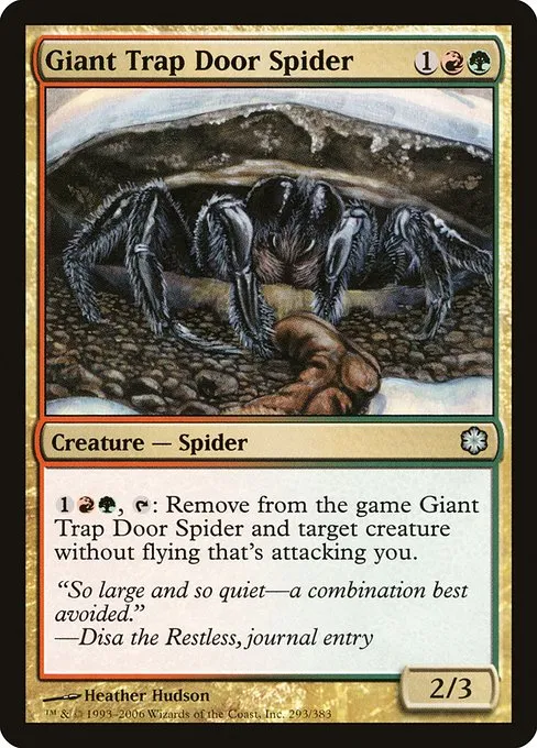 Giant Trap Door Spider · Coldsnap Theme Decks 293/62
