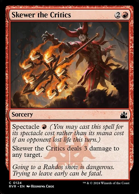 Skewer the Critics · Ravnica Remastered 124/531