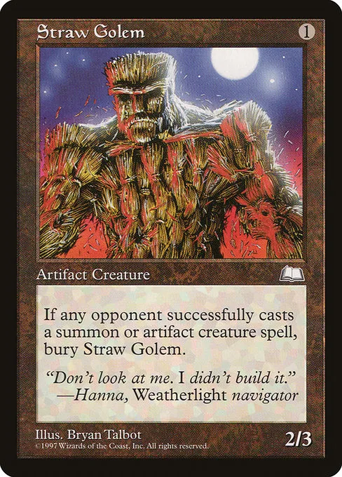 Straw Golem · Weatherlight 158/167