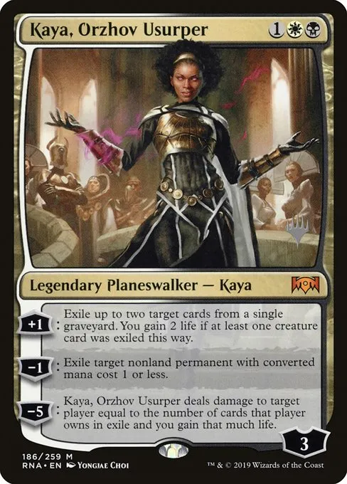 Kaya, Orzhov Usurper · Ravnica Allegiance Promos 186p/81