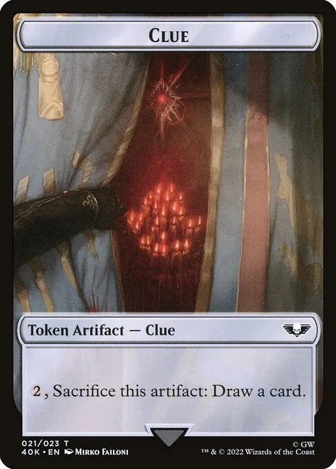 Clue · Warhammer 40,000 Tokens 21/31