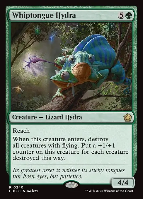 Whiptongue Hydra · Foundations Commander 240/3