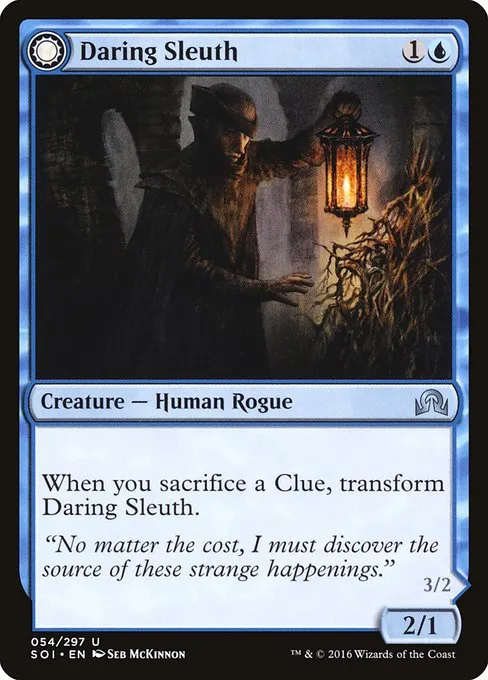 Daring Sleuth // Bearer of Overwhelming Truths · Shadows over Innistrad 54/302