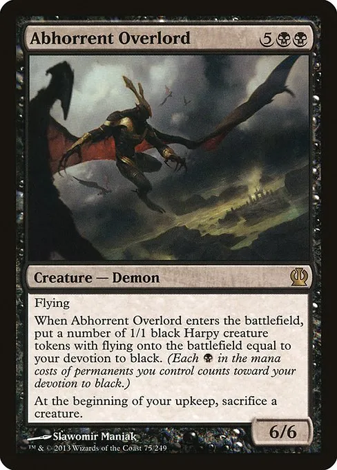 Abhorrent Overlord · Theros 75/249