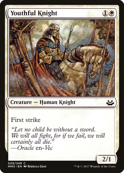 Youthful Knight · Modern Masters 2017 29/249