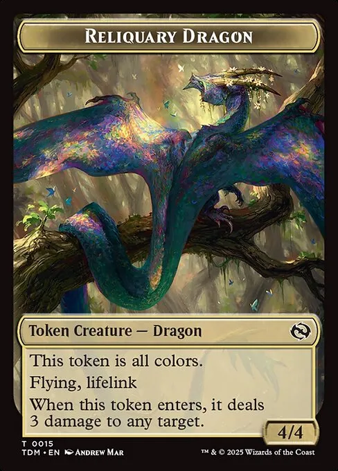 Reliquary Dragon · Tarkir: Dragonstorm Tokens 15/16