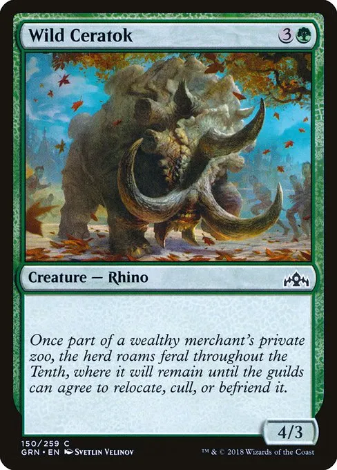 Wild Ceratok · Guilds of Ravnica 150/273