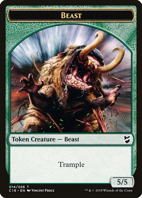 Beast · Commander 2018 Tokens 14/26