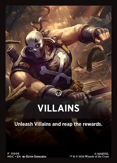 Villains · Marvel Super Heroes Jumpstart Front Cards 6/61