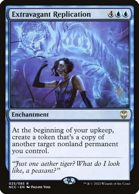 Extravagant Replication · New Capenna Commander Promos 25p/75