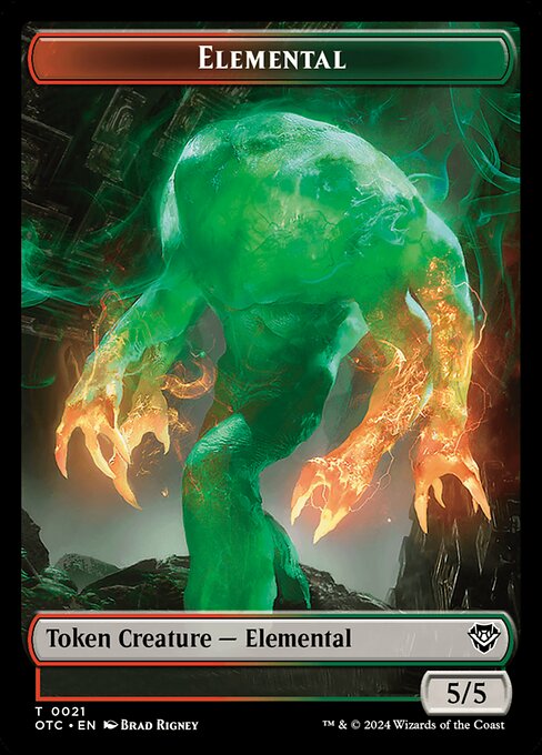 Elemental · Outlaws of Thunder Junction Commander Tokens 21/41