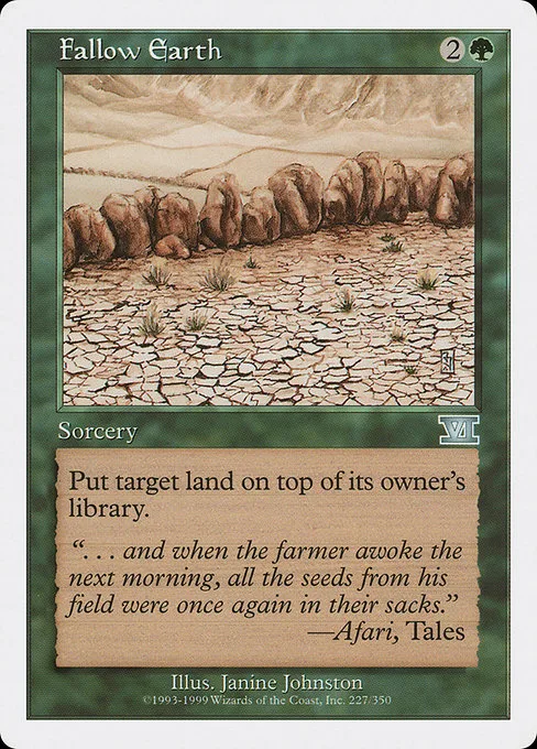Fallow Earth · Classic Sixth Edition 227/351
