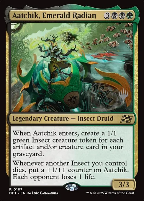 Aatchik, Emerald Radian · Aetherdrift Promos 187p/160