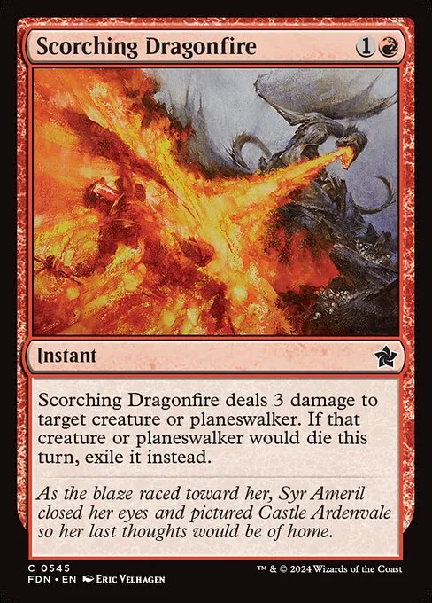 Scorching Dragonfire · Foundations 545/771