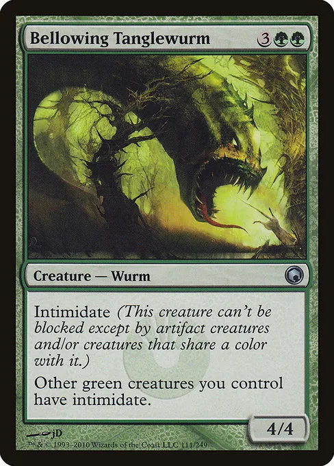 Bellowing Tanglewurm · Scars of Mirrodin 111/249