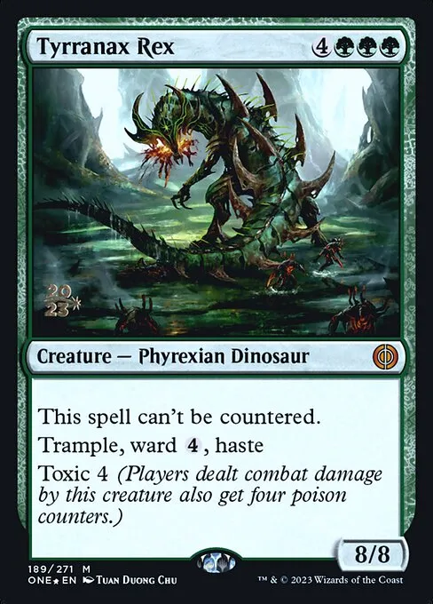 Tyrranax Rex · Phyrexia: All Will Be One Promos 189s/160
