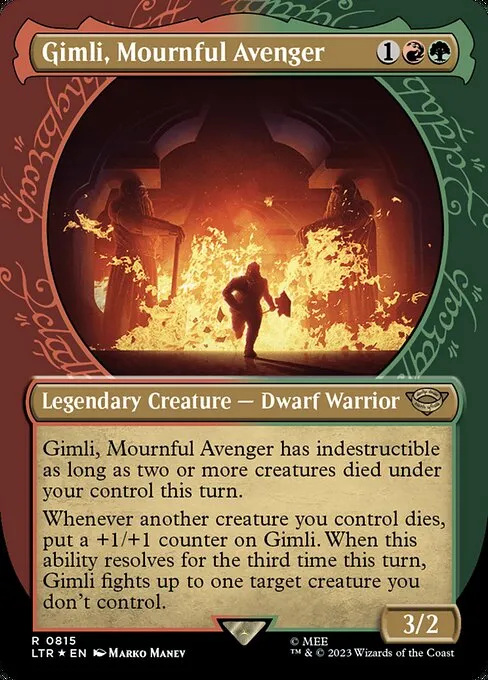 Gimli, Mournful Avenger · The Lord of the Rings: Tales of Middle-earth 815/856