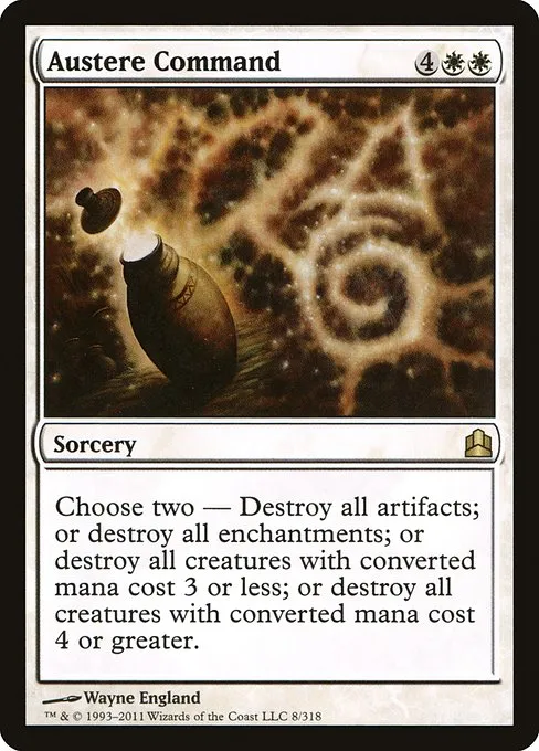 Austere Command · Commander 2011 8/318