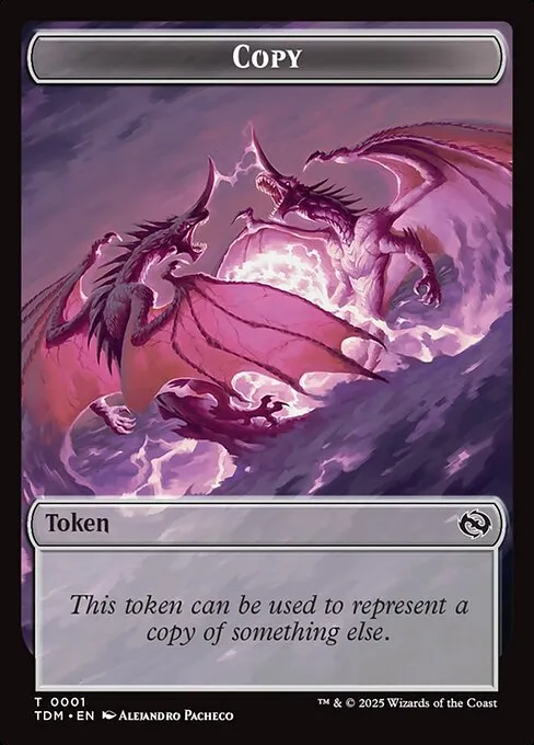 Copy · Tarkir: Dragonstorm Tokens 1/16