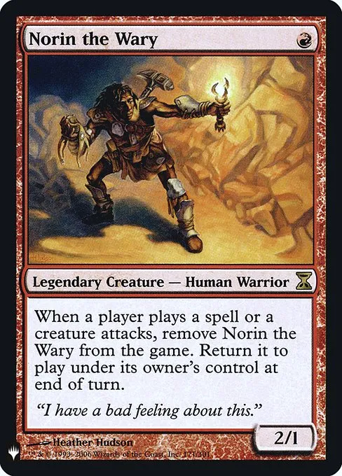 Norin the Wary · The List TSP-171/5050