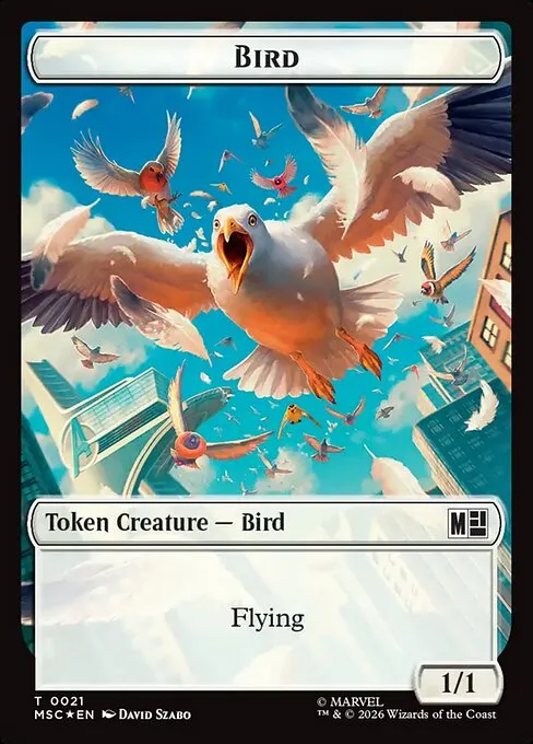 Bird · Marvel Super Heroes Commander Tokens 21/32
