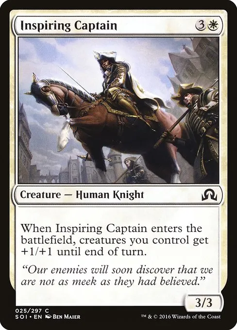 Inspiring Captain · Shadows over Innistrad 25/302