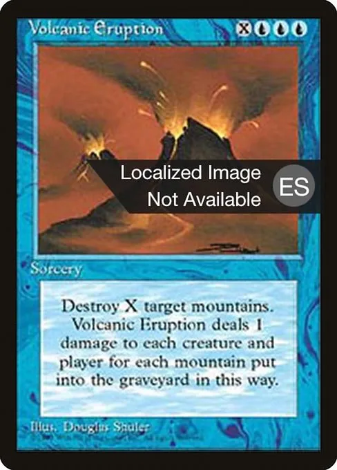 Volcanic Eruption · Fourth Edition Foreign Black Border 112/378